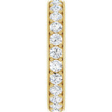 14K Yellow 1 3/8 CTW Lab-Grown Diamond  Eternity Band