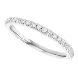 Platinum 1/4 CTW Natural Diamond Anniversary Band