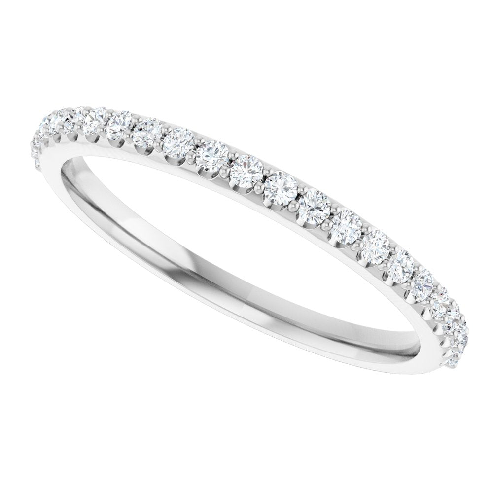 14K White 1/4 CTW Natural Diamond Anniversary Band