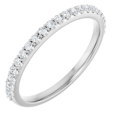 Platinum 1/4 CTW Natural Diamond Anniversary Band