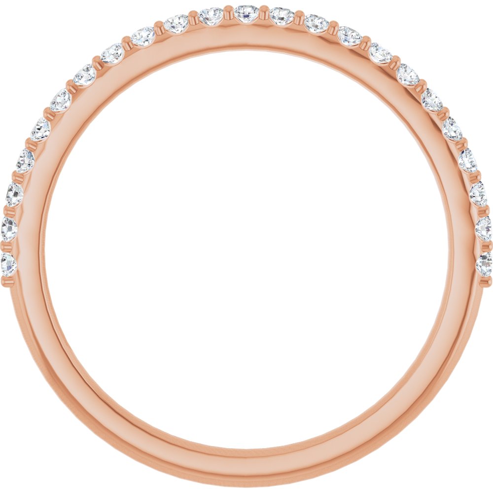 14K Rose 1/4 CTW Natural Diamond Anniversary Band