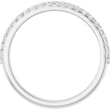 Platinum 1/4 CTW Natural Diamond Anniversary Band