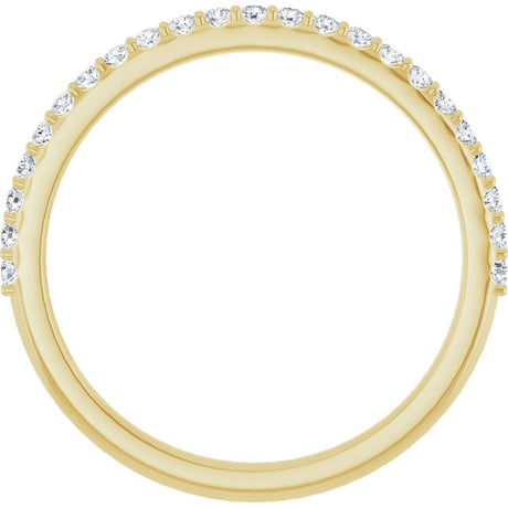 14K Yellow 1/4 CTW Natural Diamond Anniversary Band