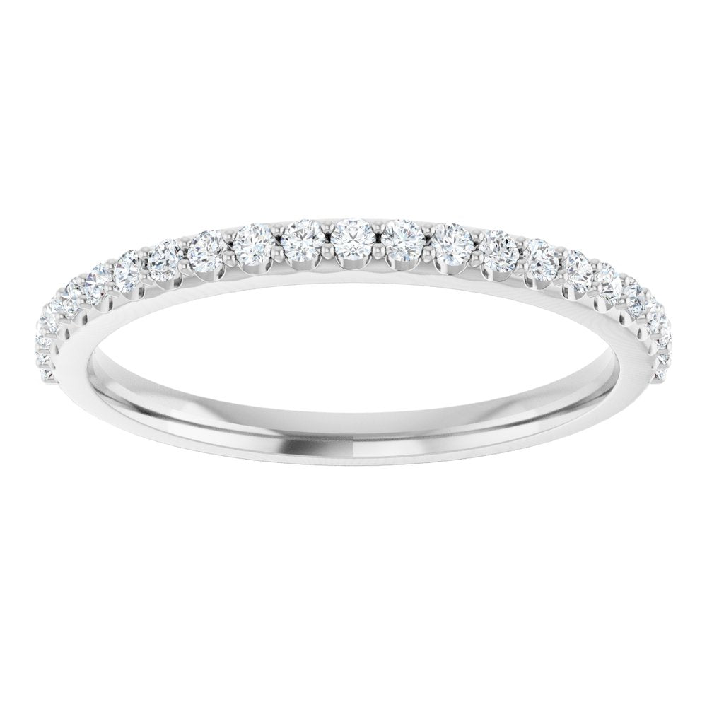 Platinum 1/4 CTW Natural Diamond Anniversary Band