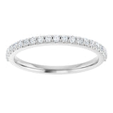 Platinum 1/4 CTW Natural Diamond Anniversary Band