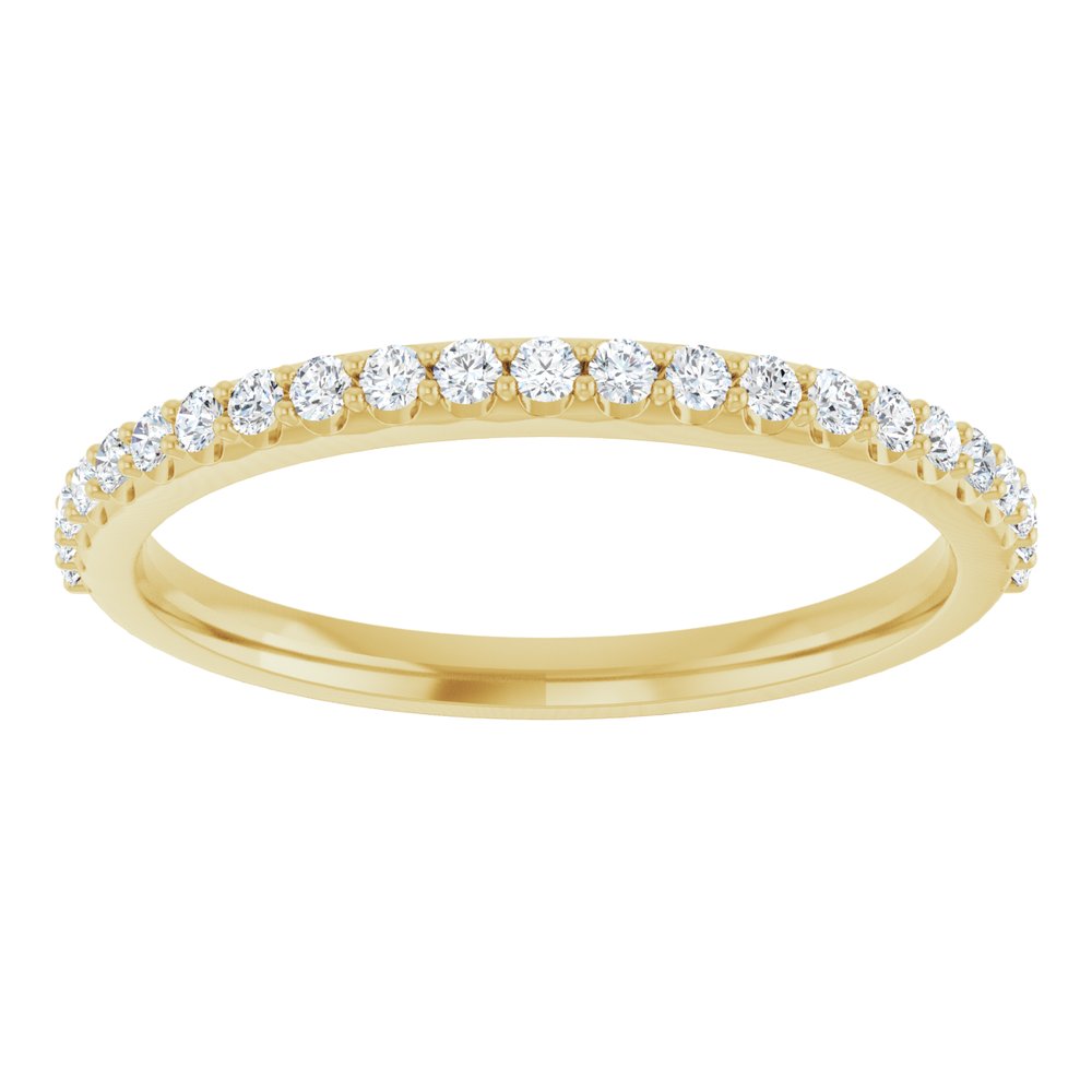 14K Yellow 1/4 CTW Natural Diamond Anniversary Band