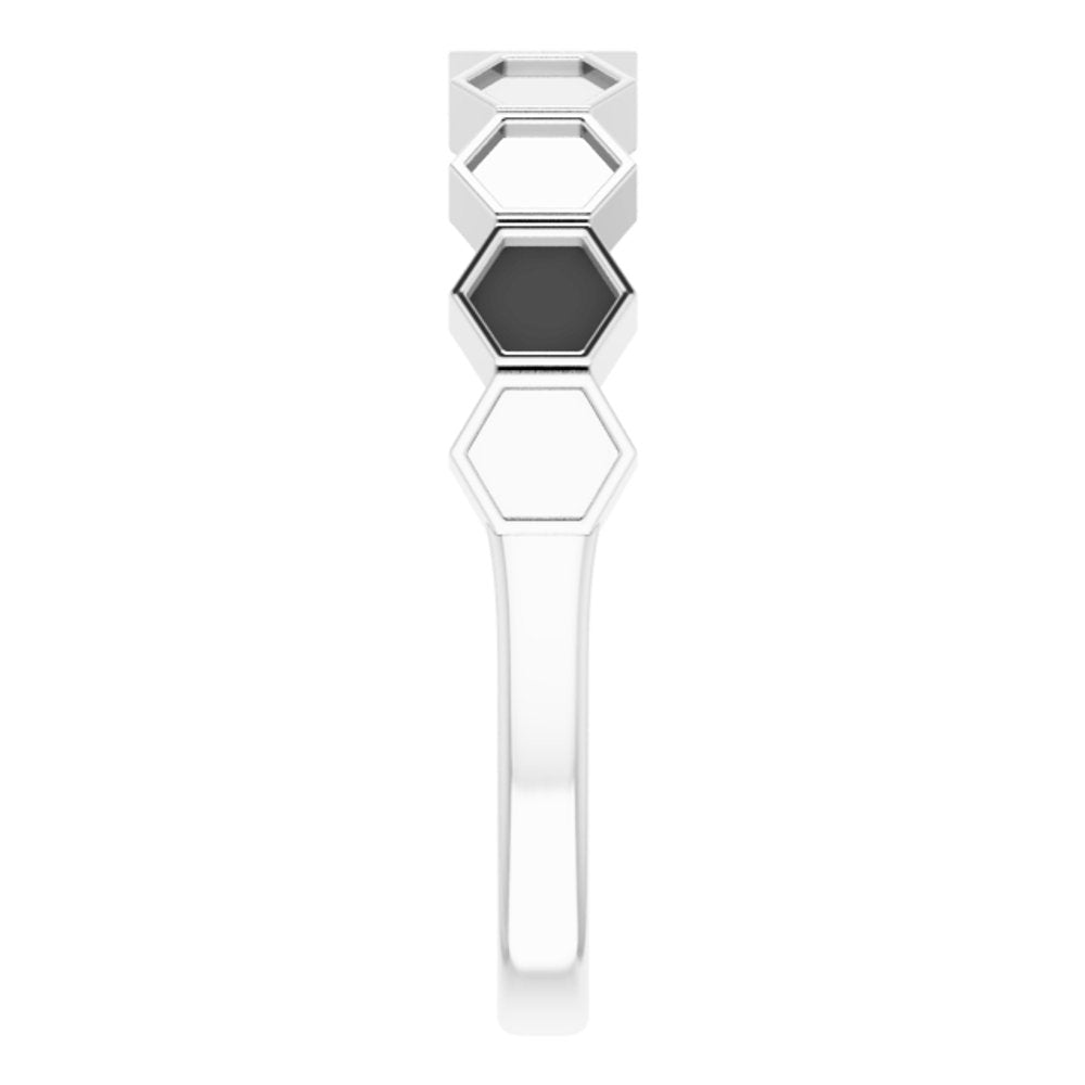 Sterling Silver Stackable Geometric Ring