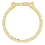 14K Yellow Gold .04 CTW Natural Diamond Infinity-Inspired Ring