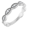 14K White 1/5 CTW Natural Diamond Infinity-Inspired Anniversary Band