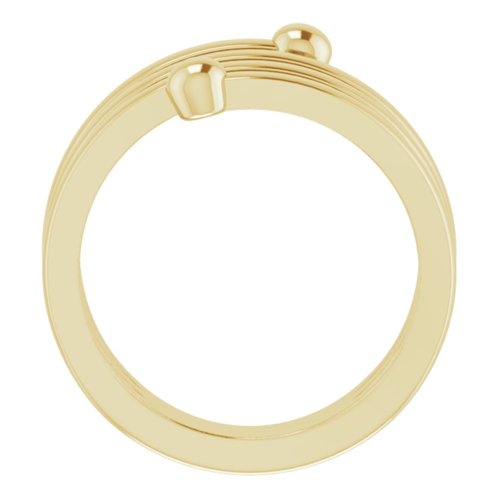 14K Yellow Negative Space Ring