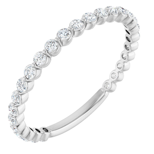 14K White 1/3 CTW Lab-Grown Diamond Anniversary Band