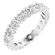 Platinum 1 3/4 CTW Natural Diamond Eternity Band Size 5.5