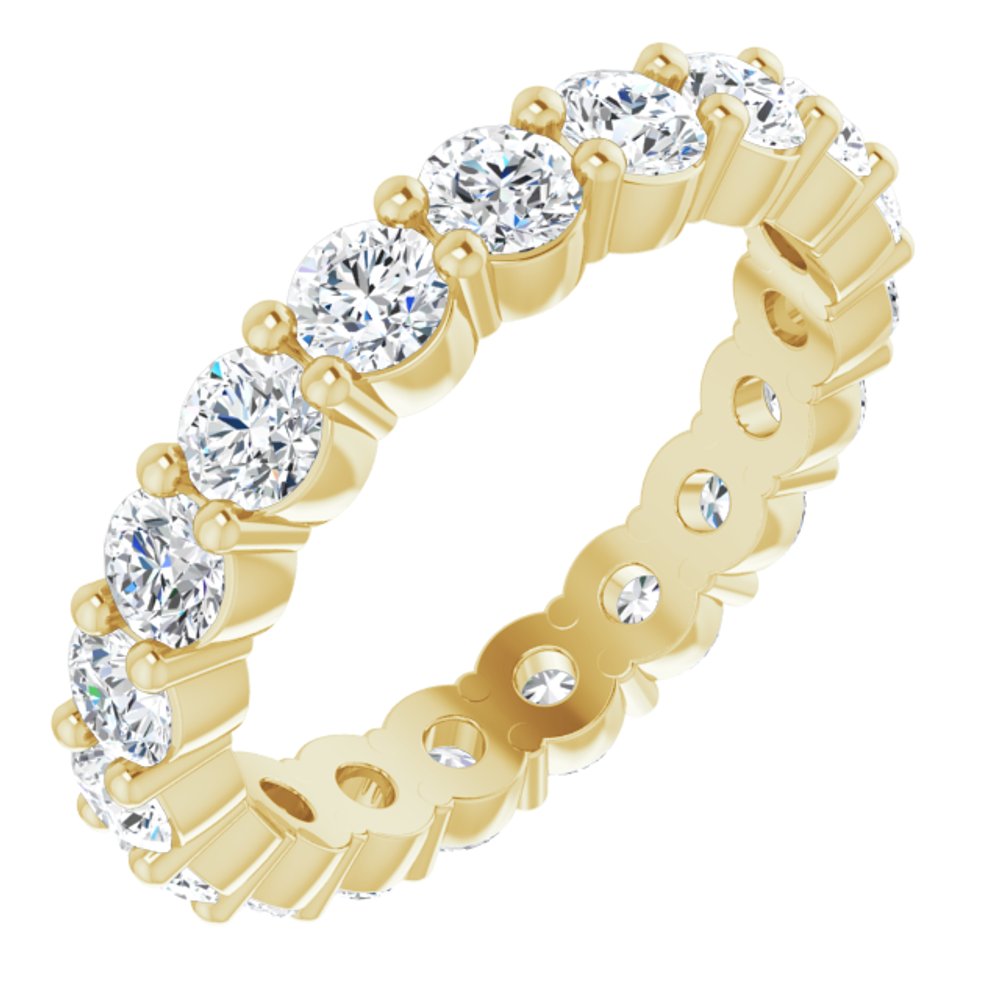 18K Yellow 1 3/4 CTW Natural Diamond Eternity Band Size 5.5