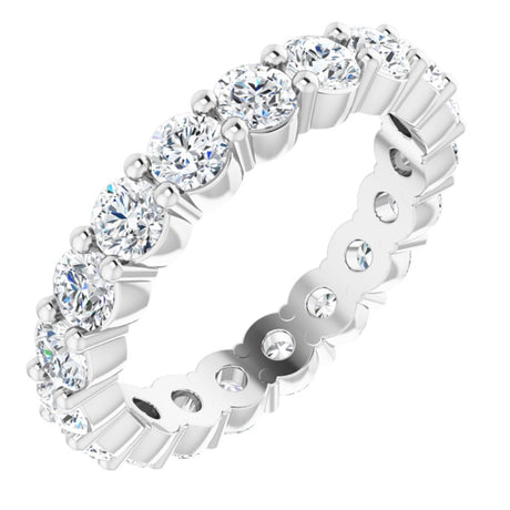 14K White Gold 1 3/4 CTW Natural Diamond Eternity Band Size 6