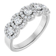 14K White 3/4 CTW Natural Diamond Anniversary Band