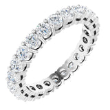 14K White 1 3/8 CTW Lab-Grown Diamond  Eternity Band Size 5.5