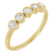 14K Yellow 1/3 CTW Natural Diamond Five-Stone Ring