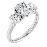 14K White Gold 1 3/4 CTW Lab-Grown Diamond Engagement Ring