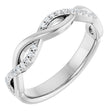 14K White 1/8 CTW Natural Diamond Anniversary Band