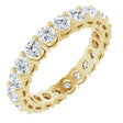 14K Yellow Gold 2 CTW Natural Diamond Eternity Band Size 5.5
