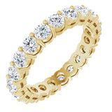 14K Yellow Gold 2 CTW Natural Diamond Eternity Band Size 5.5