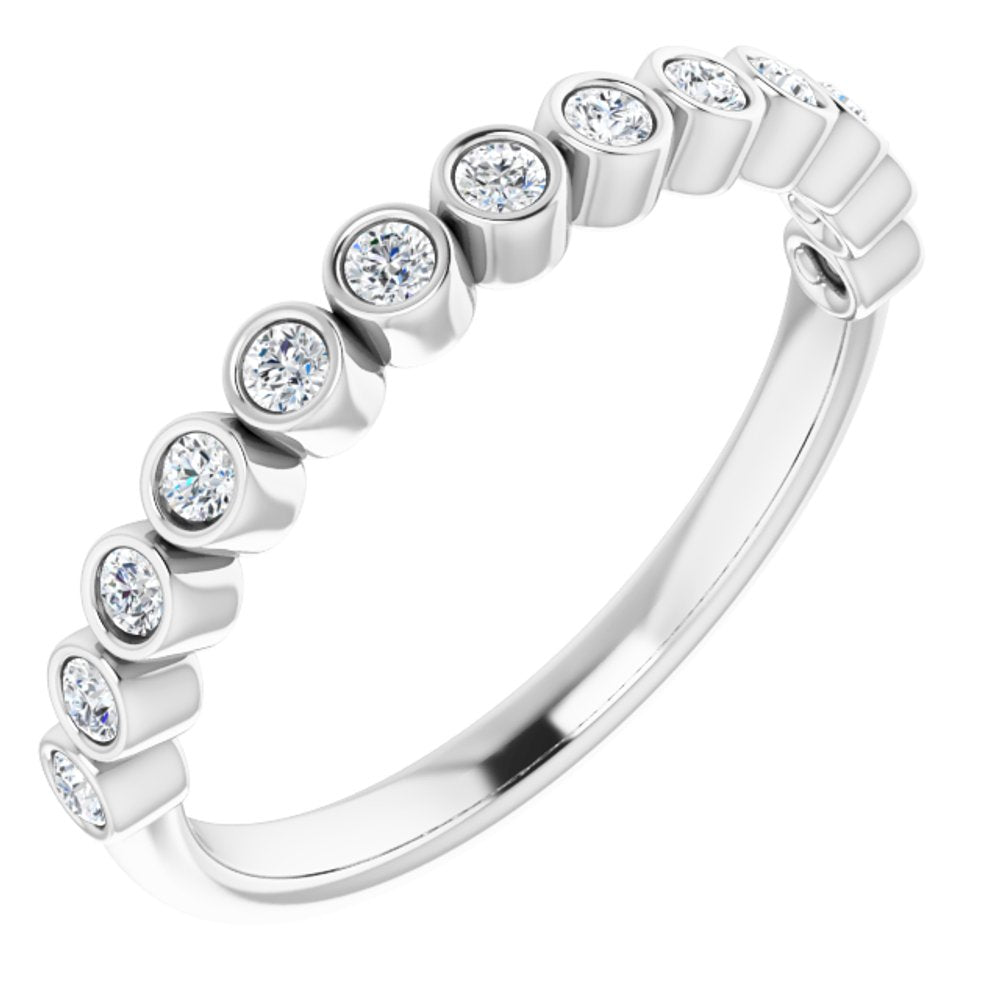 14K White Gold 1/4 CTW Natural Diamond Ring