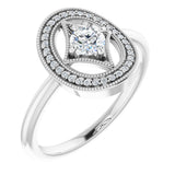 14K White Gold 1/3 CTW Natural Diamond Ring