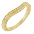 14K Yellow Gold .03 CTW Natural Diamond Contour Band