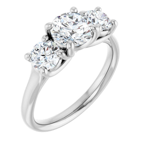 14K White Gold 1 3/4 CTW Lab-Grown Diamond Engagement Ring