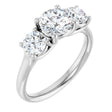 14K White Gold 1 3/4 CTW Lab-Grown Diamond Engagement Ring
