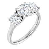 14K White Gold 1 3/4 CTW Lab-Grown Diamond Engagement Ring