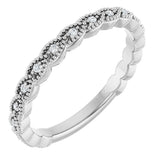 14K White Gold .07 CTW Natural Diamond Anniversary Band
