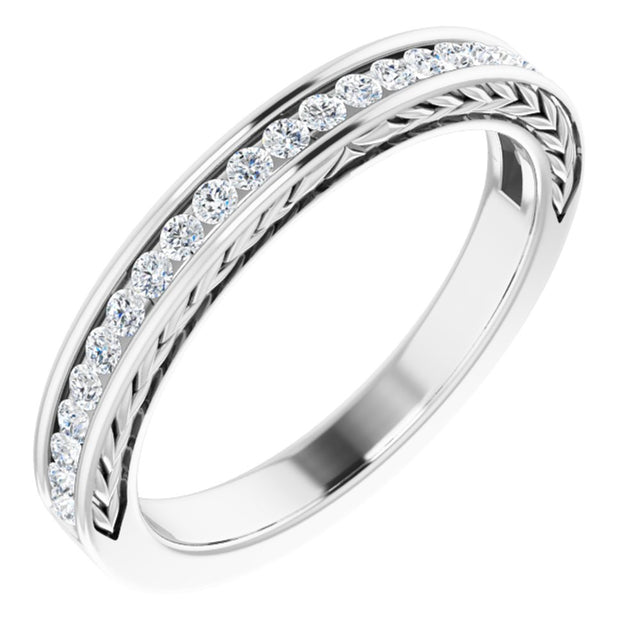 14K White 1/3 CTW Natural Diamond Anniversary Band