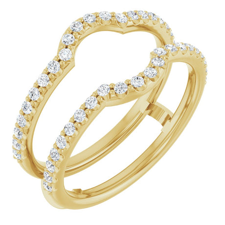 14K Yellow Gold 3/8 CTW Lab-Grown Diamond Ring Guard