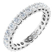14K White Gold 1 1/2 CTW Lab-Grown Diamond  Eternity Band Size 6.5