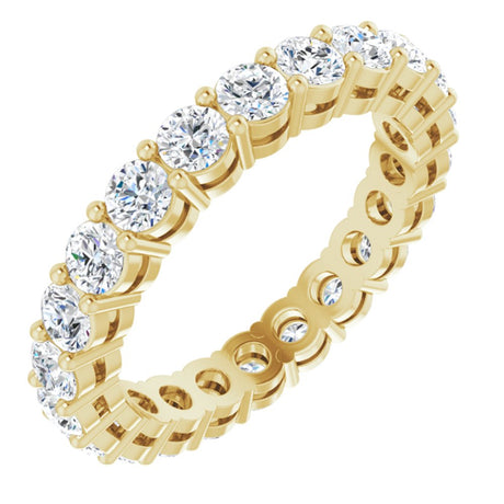 14K Yellow Gold 1 3/4 CTW Lab-Grown Diamond Eternity Band Size 5.5