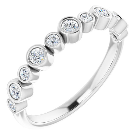 14K White 1/3 CTW Natural Diamond Ring