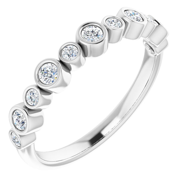 14K White Gold 1/3 CTW Natural Diamond Ring