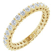 14K Yellow 9/10 CTW Natural Diamond Eternity Band Size 6