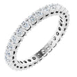14K White Gold 9/10 CTW Lab-Grown Diamond  Eternity Band