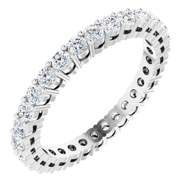 14K White Gold 9/10 CTW Lab-Grown Diamond  Eternity Band