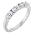 14K White 3/8 CTW Natural Diamond Anniversary Band