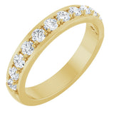 14K Yellow 3/4 CTW Natural Diamond Anniversary Band