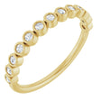 14K Yellow 1/6 CTW Natural Diamond Anniversary Band