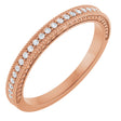 14K Rose 1/10 CTW Natural Diamond Anniversary Band