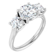 14K White Gold 2 1/2 CTW Lab-Grown Diamond Engagement Ring