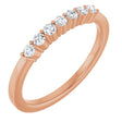 14K Rose Gold 1/5 CTW Natural Diamond Anniversary Band