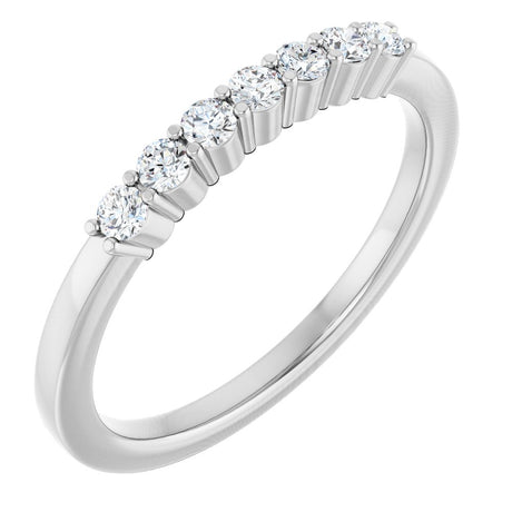14K White Gold 1/5 CTW Natural Diamond Anniversary Band