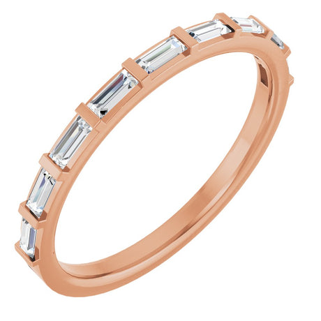 14K Rose 1/4 CTW Lab-Grown Diamond Anniversary Band