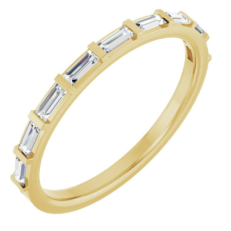 14K Yellow 1/4 CTW Natural Diamond Anniversary Band